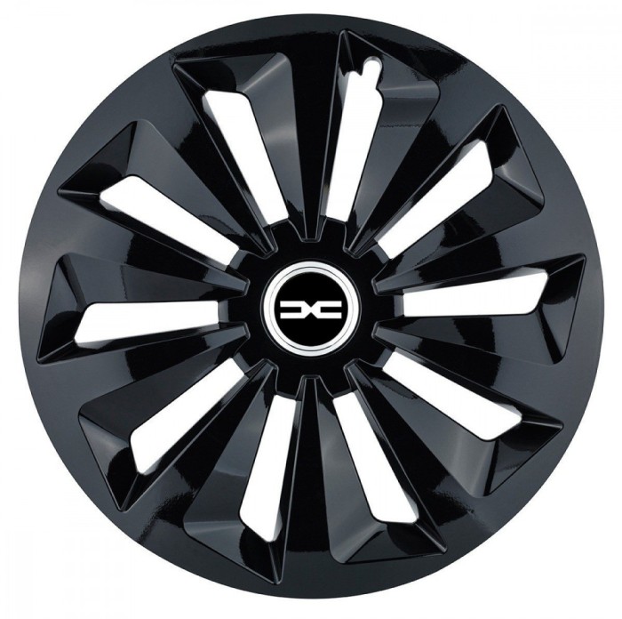 Set 4 capace roti pentru Dacia Nou, model Fox Black, R16