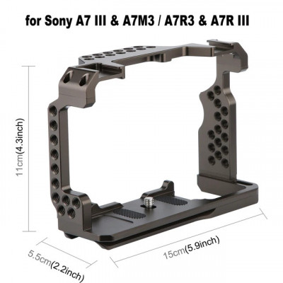 Stabilizator de cușcă pentru cameră video Hgry pentru Sony A7 III A7M3 / A7R3 A7 foto