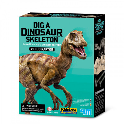 Set educativ Sapa si descopera Dinozauri - Velociraptor foto