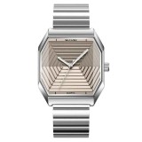 Ceas bărbătesc elegant SKMEI 9393, quartz, curea oțel inoxidabil, rezistent la apă 30M