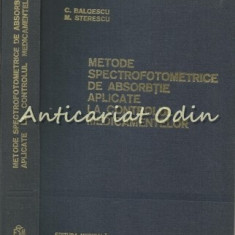 Metode Spectrofotometrice De Absorbtie Aplicate La Controlul Medicamentelor