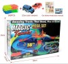 Pista Curse Magic Tracks 360 Piese, Iluminata, Flexibila + 2 Masinute cu LED, Accesorii: Palmieri, Poduri, Semne Circulatie
