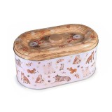 Cutie Craciun metal multicolor YT cm 22,5 x 12,5 x 11 H