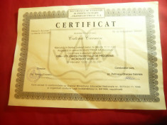 Certificat- Diploma Absolvire Curs Formare Perfectionare Transelectrica 2001 foto