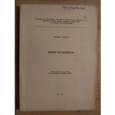 Sisteme de numeratie. Manual pentru anul 1 al liceelor pentru prelucrarea automata a datelor- Teodor Vuscan