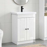 Cumpara ieftin Set de mobilier pentru baie Alb foarte lucios