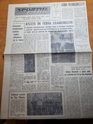 sportul popular 19 septembrie 1967-fotbal,fc arges,box,handbal foto