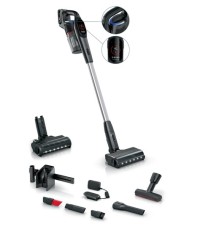Aspirator vertical BOSCH Unlimited 9 BCS931BQC, Autonomie pana la 60 minute, 3 setari performanta, 18 V, Recipient 0.4 l (Negru)