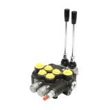 Distribuitor hidraulic cu 2 manete 80L/min, levier inclus, Breckner Germany