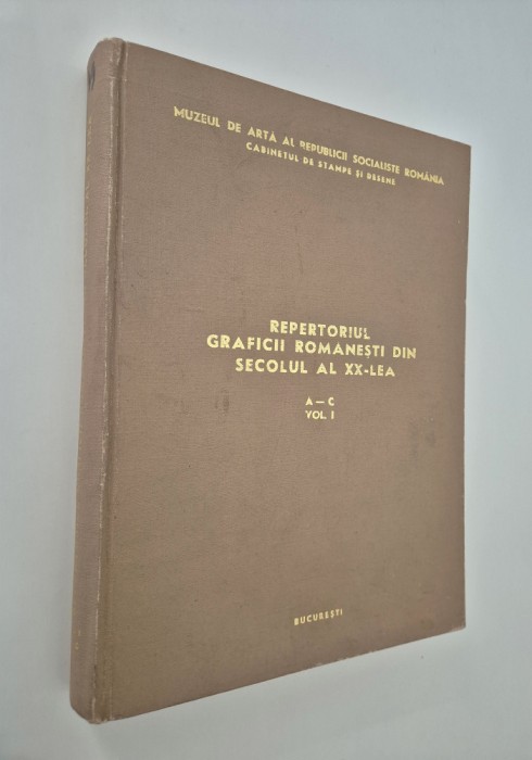 Repertoriul Graficii Romanesti Volum 1 literele A-C