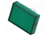 Lentilă 16mm 51 Verde Plastic EAO 15,3x21,5mm