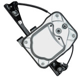 Macara geam Skoda Fabia 2 Fata Stanga 2007-2010, cu panou, fara motoras, electrica, Rapid