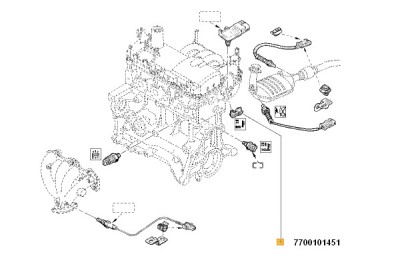 SENZOR TEMPERATURA AER Dacia - 69067 foto