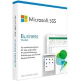 Office 365 Business Standard 64-bit, Engleza, Subscriptie 1 An, 1 Utilizator, Medialess Retail, Microsoft
