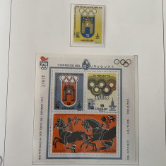 uruguay - Timbre sport, jocurile olimpice 1980, nestampilate MNH