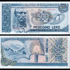 ALBANIA █ bancnota █ 500 Leke █ 1992 █ P-53 █ UNC █ necirculata