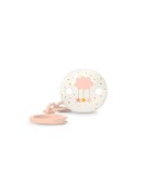Lănțișor suzetă cu clips piersică Dreams, Suavinex