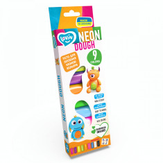 Set plastilina Lovin Neon Dough, 9 x15g, Oktoclay