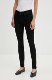 Levi&#039;s jeansi 711 DOUBLE BUTTON femei, culoarea negru