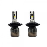 Set 2 becuri LED auto R6, 80W, 4000Lm, 6000k Slot 9005