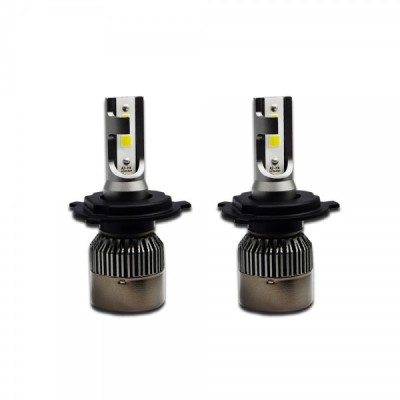 Set 2 becuri LED auto R6, 80W, 4000Lm, 6000k Slot 9005 foto