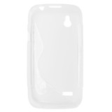 Husa silicon S-line transparenta pentru HTC Desire X