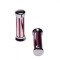 Mansoane moto metal si cauciuc, culaore crom/rosu Cod Produs: MX_NEW AW56064