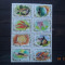 1972 Ajman Mi 1312 - 1319 Fauna marina** Pesti serie in bloc de 8 timbre.