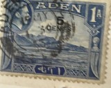 Timbre Interbelica TMB1RAR Aden supratipar 5 cents