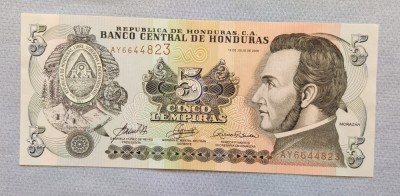 Honduras - 5 Lempiras (2008) foto
