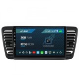 Navigatie Subaru Legacy (2004-2010), Android 12, P-Octacore 2GB RAM + 32GB ROM, 9 Inch - AD-BGP9002+AD-BGRKIT338