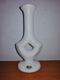 Suport sfesnic lumanare vintage ceramica alba Guldkroken Ake Grunditz Suedia