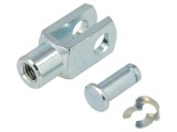 Cap furcă interior oțel M8 1.25 dreapta 8mm