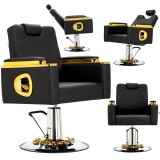 Fotoliu de frizerie Midas, hidraulic, pentru salon de frizerie Barberking.