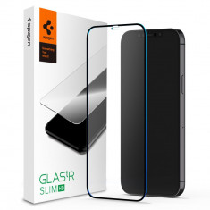 Folie de protectie Spigen Glass FC pentru Apple iPhone 12 Pro Max Negru
