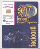 Bnk card Cartela telefonica 2001 - Zodiac Fecioara - RO-ROM-0090B