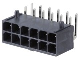 Conector MOLEX Mega-Fit 12 pini unghi 90&deg; cod 76825-0012