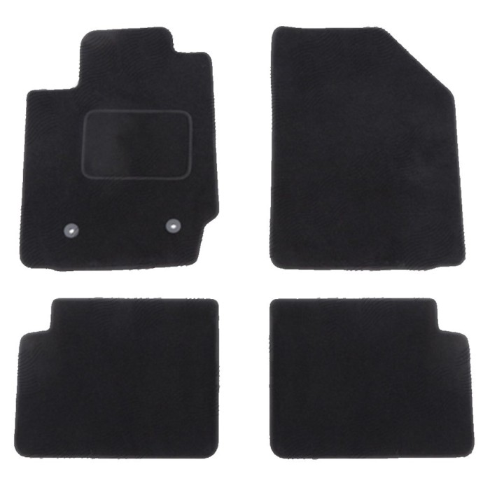 Set covorase auto mocheta Velor TOYOTA COROLLA (E12), 01.2002-03.2007, negru,