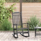 vidaXL Scaun Balansoar de Grădină Negru 65x84x114 cm HDPE