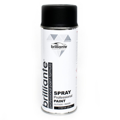 Vopsea Brilliante Spray Negru Grafit Mat RAL 9011 400 ml foto