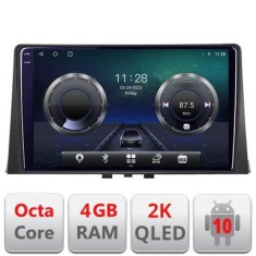 Navigatie Citroen Berlingo 2019- C-berlingo18 Android Octa Core Ecran 2K QLED GPS 4G 4+32GB 360 kit-berlingo18+EDT-E410-2K CarStore Technology foto