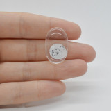 Cabochon cristal de stanca 25x16x6mm c125