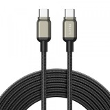 Cablu Date si Incarcare USB-C - USB-C Lito LD17, 100W, 1m, Negru