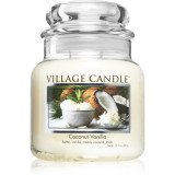 Village Candle Coconut Vanilla lum&acirc;nare parfumată (Glass Lid) 389 g