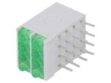 LED Verde 1,8mm 10mA 2,1V 13mcd