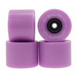 Cumpara ieftin Roti skateboard 60x45 mm, PU 85A, cu rulmenti ABEC 7, set 4 buc, mov