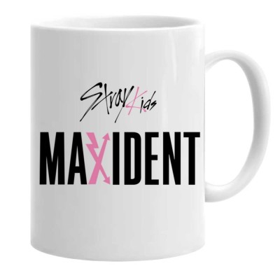 Cana alba personalizata stray kids logo maxident, INOVATIX&amp;reg;. 330 ml foto