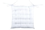 Pernă De Scaun Points Bea 40X40 Cm, Culoare Alb, 100% Poliester
