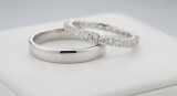 Set Verighete din Argint 925 ,Eternity Bond cu Cristale Zirconiu