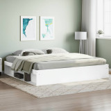 Cadru de pat, alb, 200x200 cm GartenMobel Dekor, vidaXL